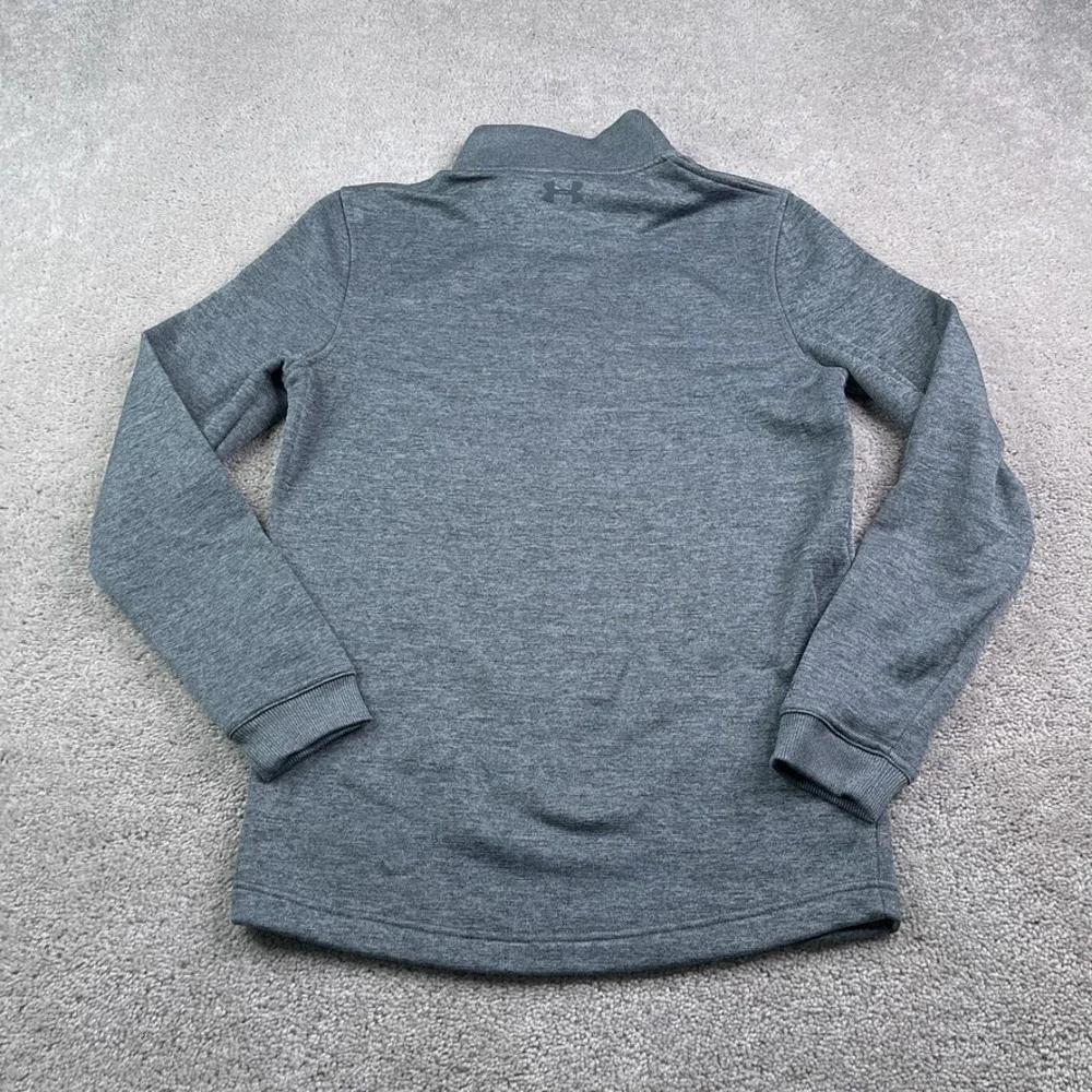 Under Armour‎ Sweater Mens Small Grey Golf Storm Sweaterfleece Zip Pullover